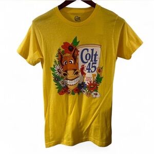 Brand New Men’s Colt 45 Donkey Yellow Graphic T-Shirt